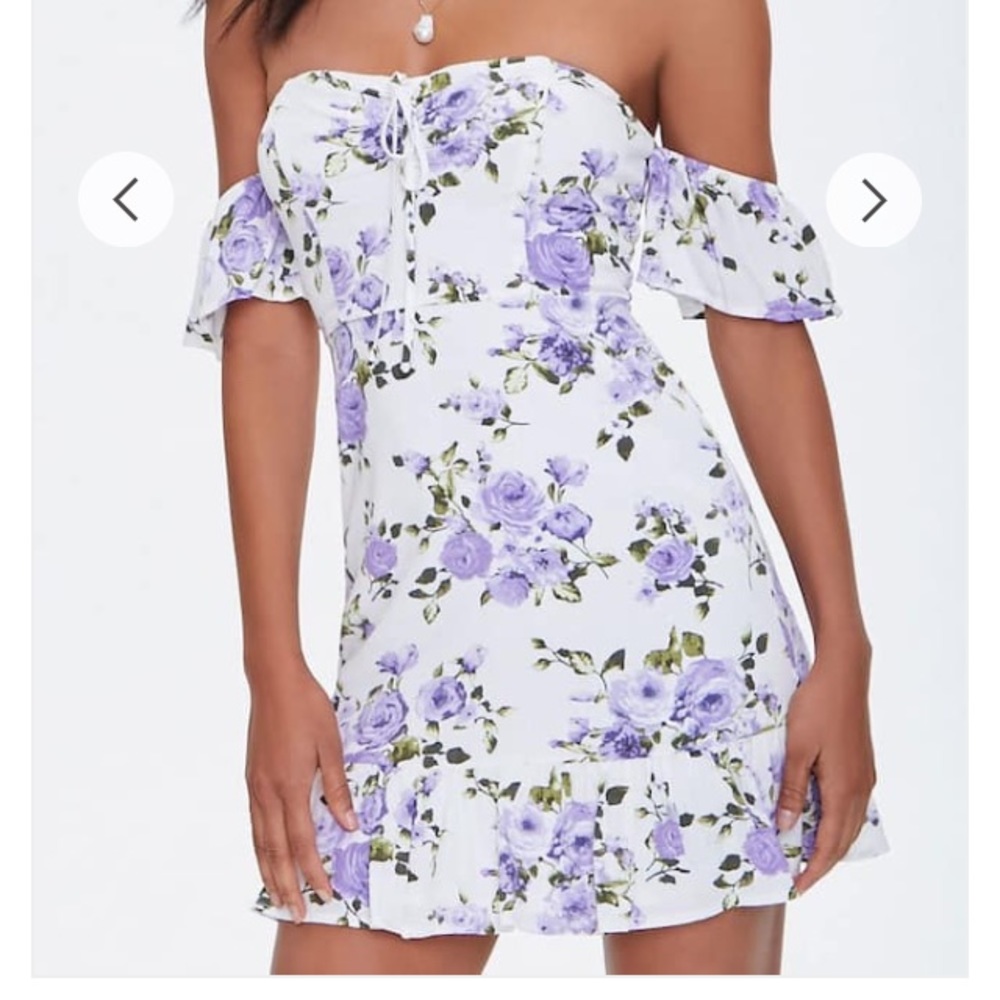 Forever 21 Off shoulder lavender dress NWT💜